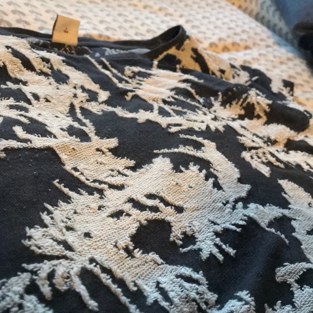 Sheer floral crop top